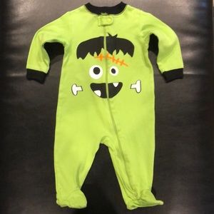 Baby Frankenstein glow in dark sleeper